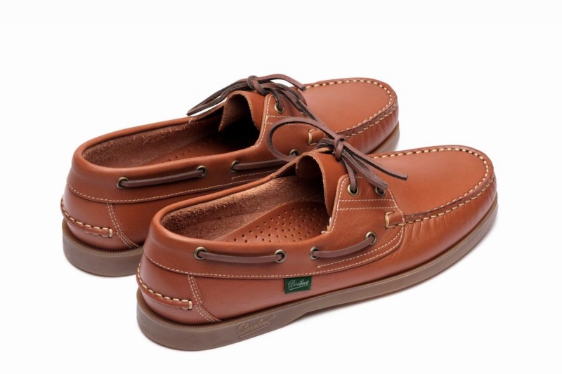 Brown Paraboot Barth Men's Boat Shoes | YRH8215LI