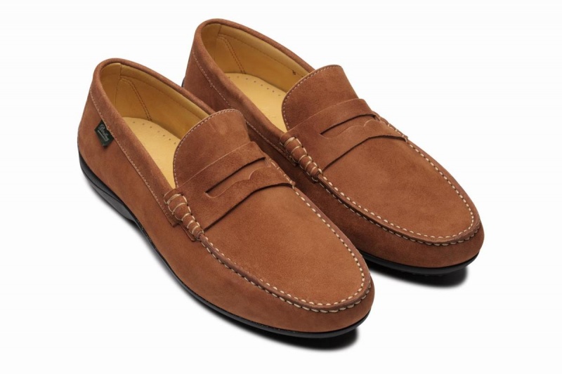 Brown Paraboot Cabrio Men's Loafers | OOO5028AH