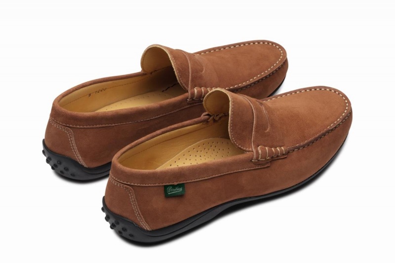 Brown Paraboot Cabrio Men's Loafers | OOO5028AH