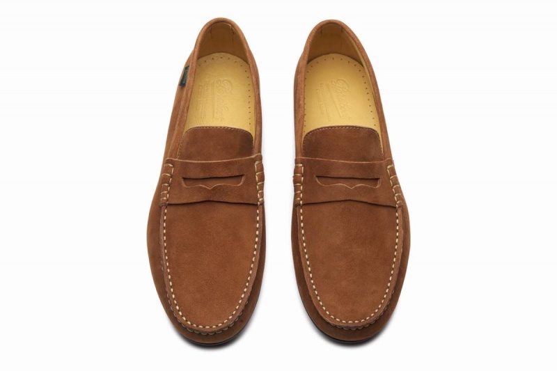 Brown Paraboot Cabrio Men's Loafers | OOO5028AH