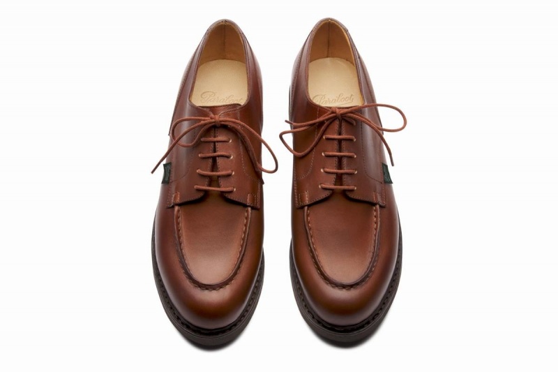 Brown Paraboot Chambord Men's Derby Shoes | RUQ7990BA