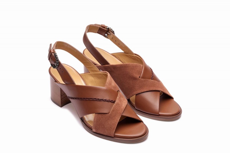 Brown Paraboot Elbe Women's Sandals | DWB3467CL