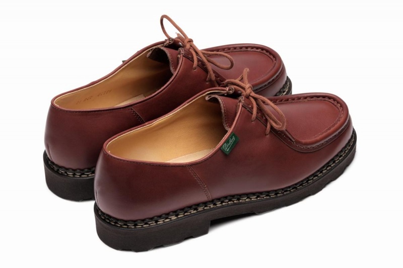 Brown Paraboot Michael Men's Derby Shoes | UZG776WE