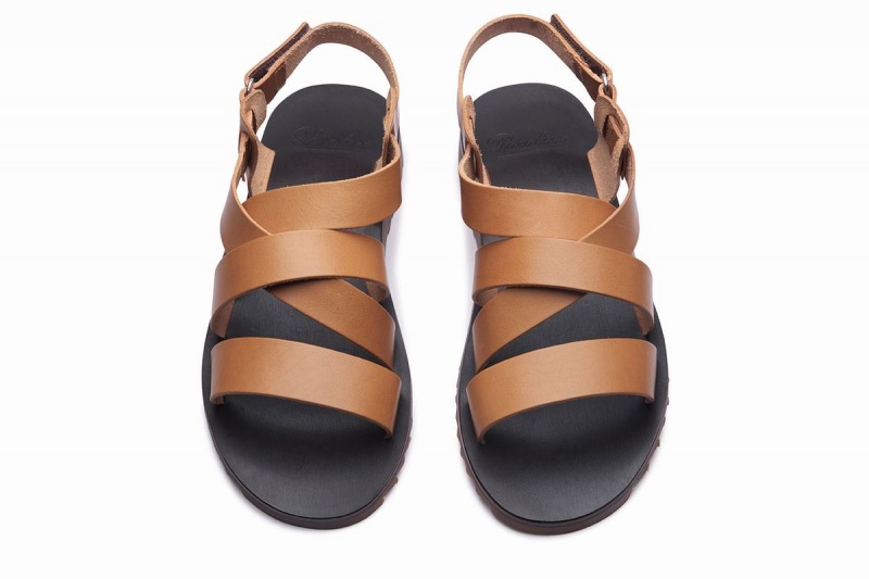 Brown Paraboot Noumea Men's Sandals | MSS9181WJ