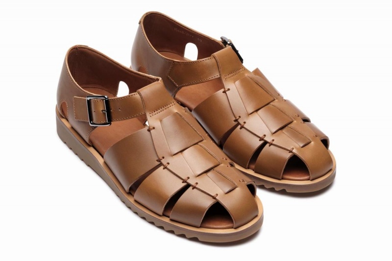 Brown Paraboot Pacific Men's Sandals | LXJ2173WN