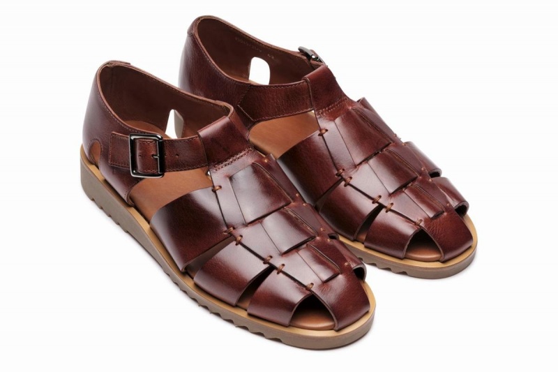 Brown Paraboot Pacific Men's Sandals | ZAX4678MI