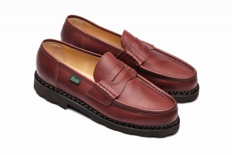 Brown Paraboot Reims Men's Loafers | CEE587GU