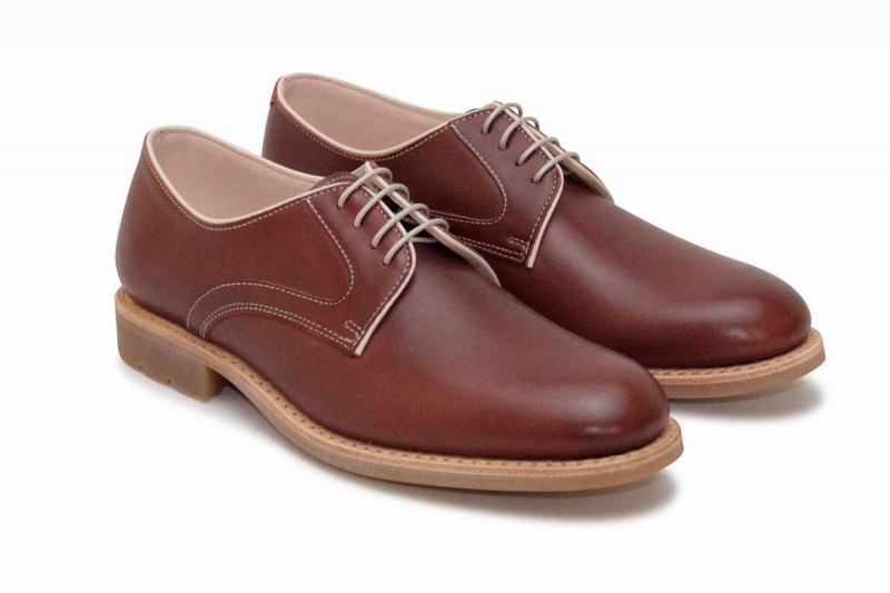 Brown Paraboot Saphir Gy Women's Derby Shoes | LQQ6229FB