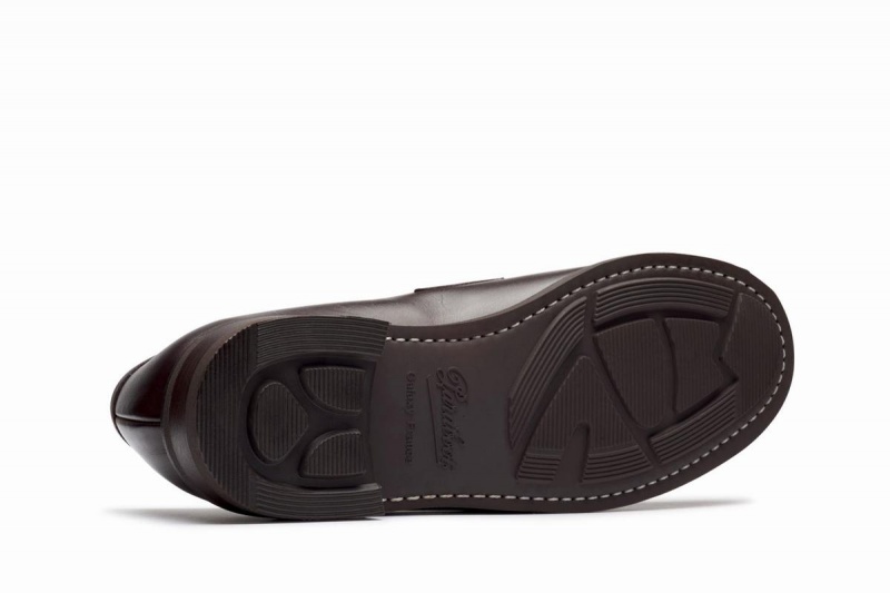 Dark Brown Paraboot Adonis Men's Loafers | WUN837OQ