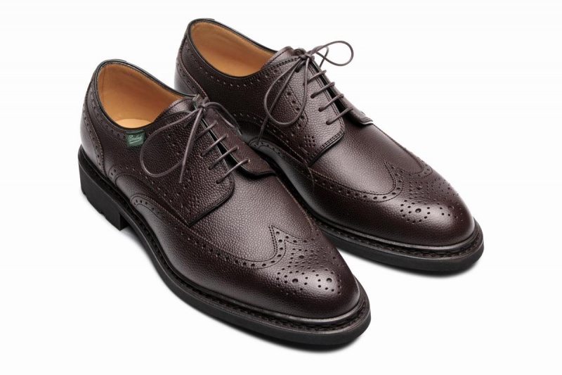 Dark Brown Paraboot Andersen Men's Derby Shoes | ZJP2262HT