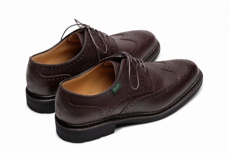 Dark Brown Paraboot Andersen Men's Derby Shoes | ZJP2262HT