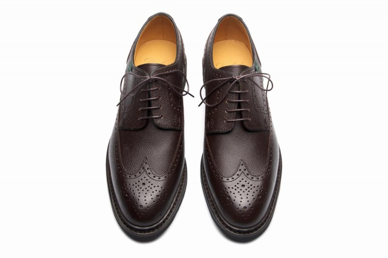 Dark Brown Paraboot Andersen Men's Derby Shoes | ZJP2262HT