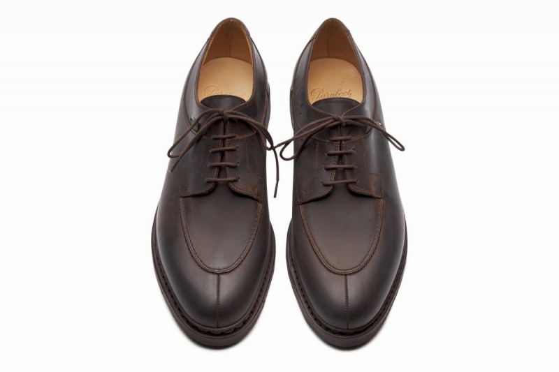 Dark Brown Paraboot Avignon Men's Derby Shoes | DUG231CH