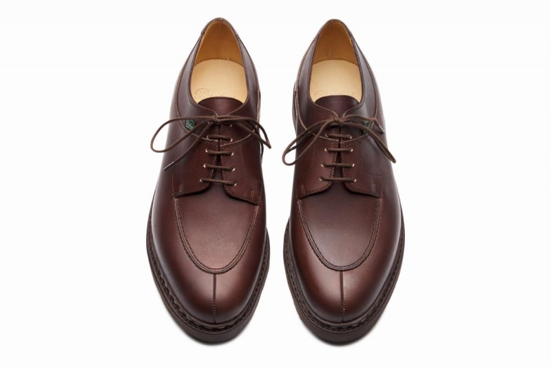 Dark Brown Paraboot Avignon Men's Derby Shoes | RYL283TG