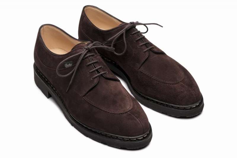 Dark Brown Paraboot Avignon Men's Derby Shoes | BWJ5712QE