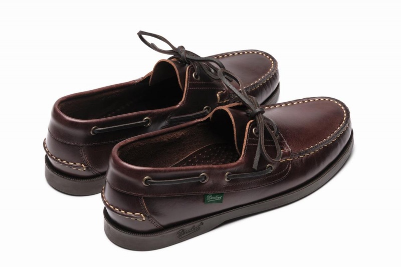 Dark Brown Paraboot Barth Men's Boat Shoes | FZB9520PH