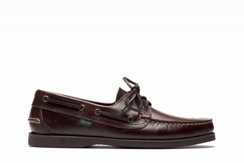 Dark Brown Paraboot Barth Men\'s Boat Shoes | FZB9520PH