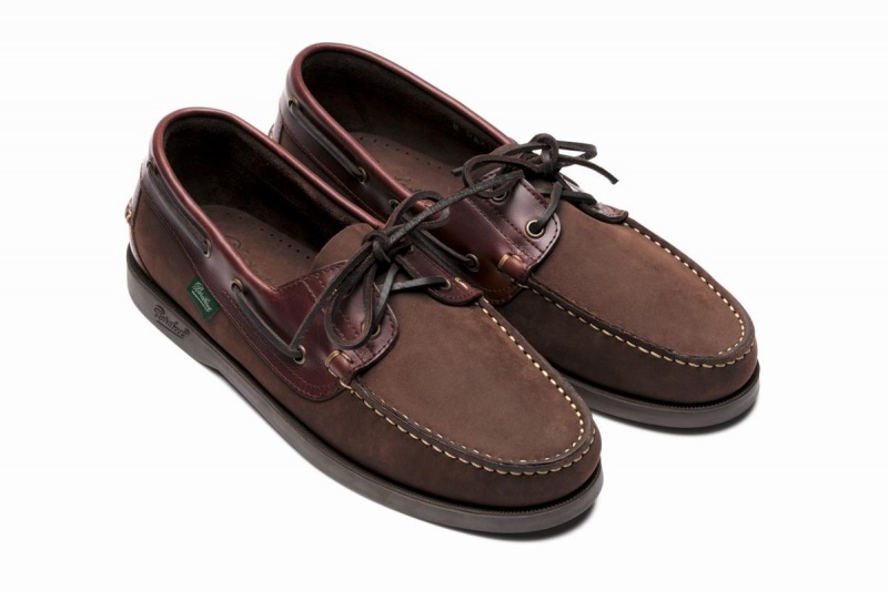 Dark Brown Paraboot Barth Men's Boat Shoes | KUP9063KC