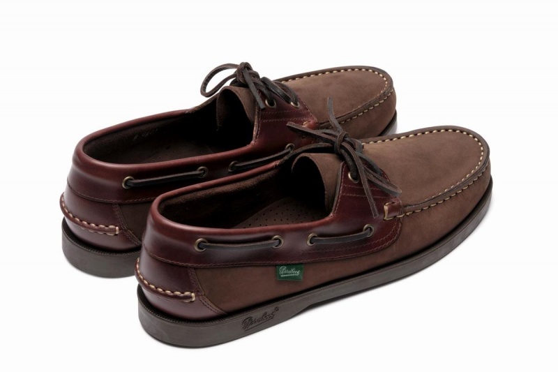 Dark Brown Paraboot Barth Men's Boat Shoes | KUP9063KC