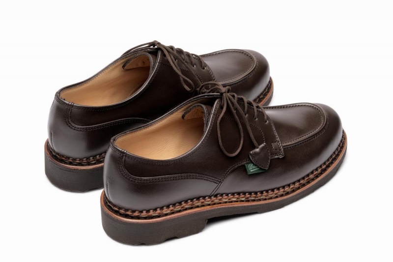 Dark Brown Paraboot Chamade Women's Derby Shoes | XBR9756VP