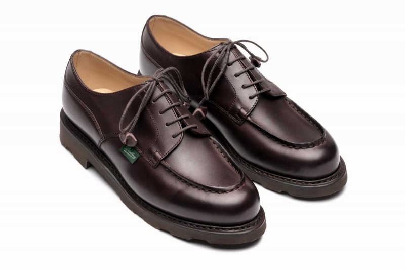 Dark Brown Paraboot Chambord Women's Derby Shoes | KVH311ZX