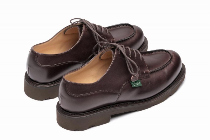 Dark Brown Paraboot Chambord Women's Derby Shoes | KVH311ZX