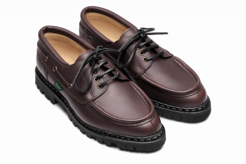 Dark Brown Paraboot Chimey Men's Derby Shoes | NUL6913CD