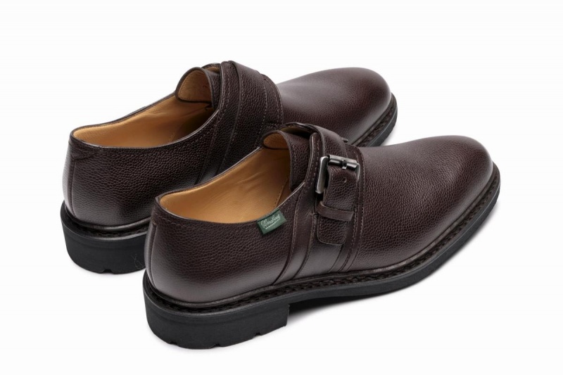 Dark Brown Paraboot Loty Men's Derby Shoes | ATP79AE