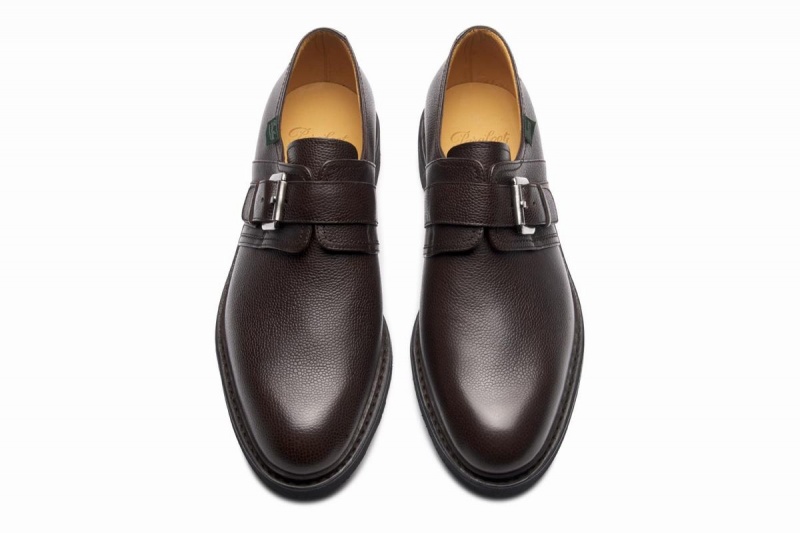 Dark Brown Paraboot Loty Men's Derby Shoes | ATP79AE