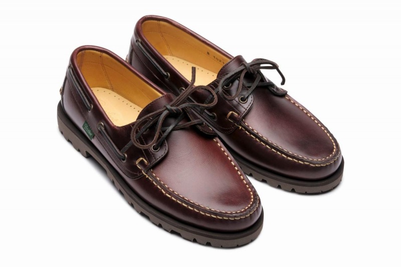 Dark Brown Paraboot Malo Men's Boat Shoes | INV95100JQ