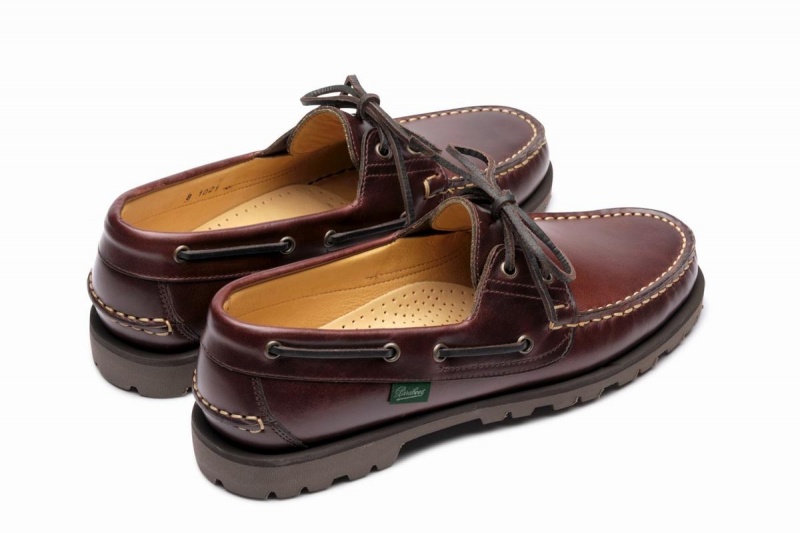 Dark Brown Paraboot Malo Men's Boat Shoes | INV95100JQ