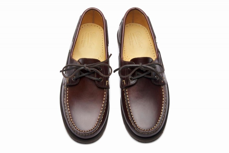 Dark Brown Paraboot Malo Men's Boat Shoes | INV95100JQ