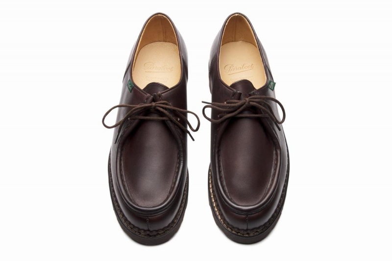 Dark Brown Paraboot Michael Men's Derby Shoes | FMR1595DA