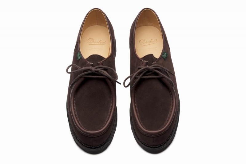 Dark Brown Paraboot Michael Men's Derby Shoes | CJY6653LG