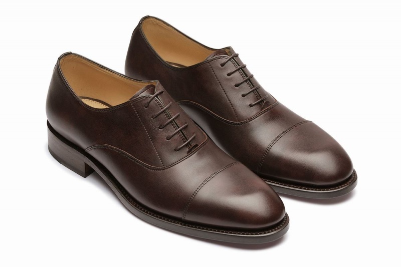 Dark Brown Paraboot Montaigne Gy Men's Oxfords Shoes | PCK5989FB