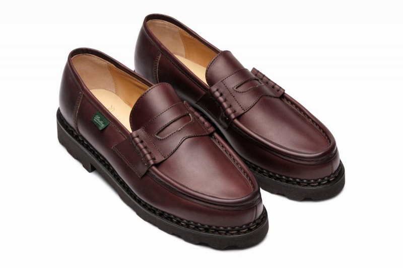 Dark Brown Paraboot Reims Men's Loafers | ACG8222VR