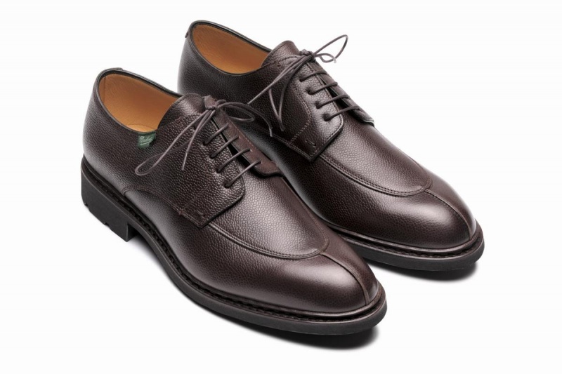 Dark Brown Paraboot Tournier Men's Derby Shoes | SLF6499VE