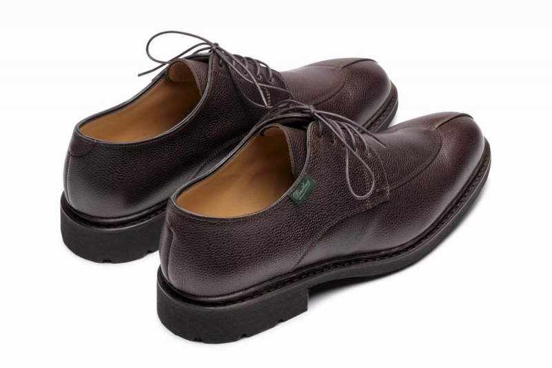 Dark Brown Paraboot Tournier Men's Derby Shoes | SLF6499VE