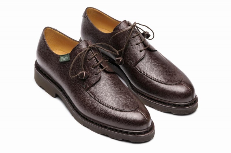 Dark Brown Paraboot Veley Women's Derby Shoes | OFR4344PU