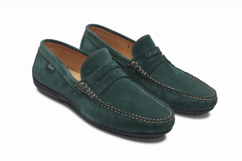 Green Paraboot Cabrio Men's Loafers | RSE2510QG