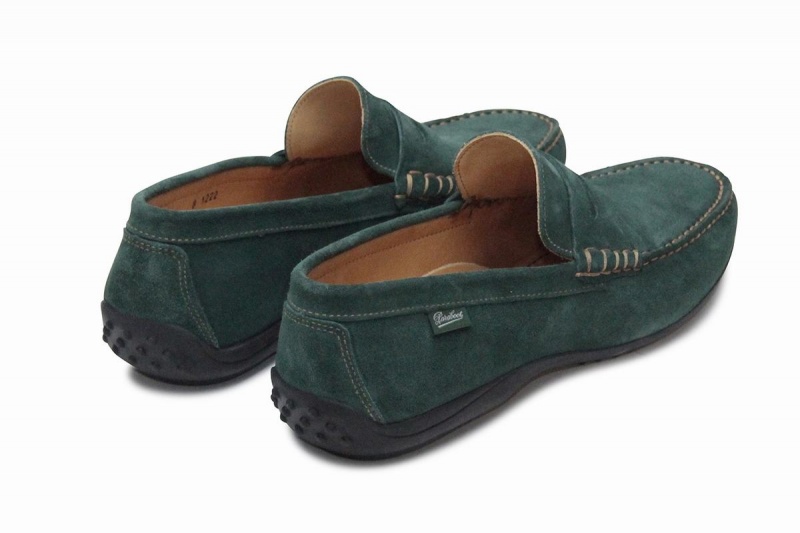 Green Paraboot Cabrio Men's Loafers | RSE2510QG