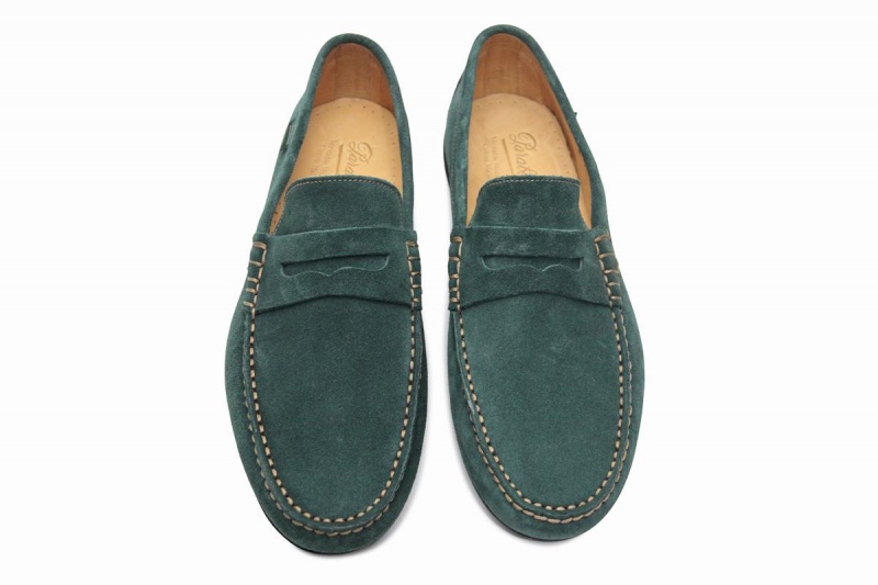 Green Paraboot Cabrio Men's Loafers | RSE2510QG