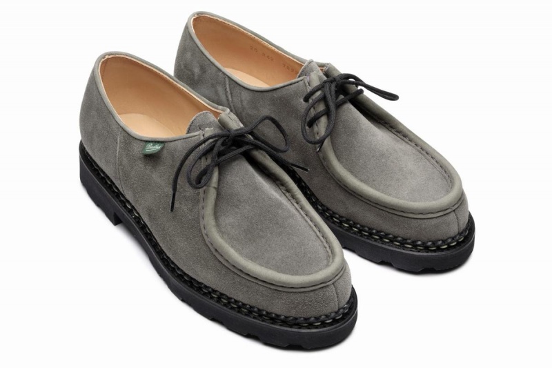 Grey Paraboot Michael Men's Derby Shoes | KMJ8538SC