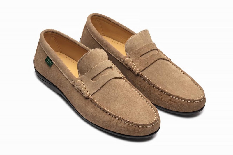 Khaki Paraboot Cabrio Men's Loafers | RKR5027YW