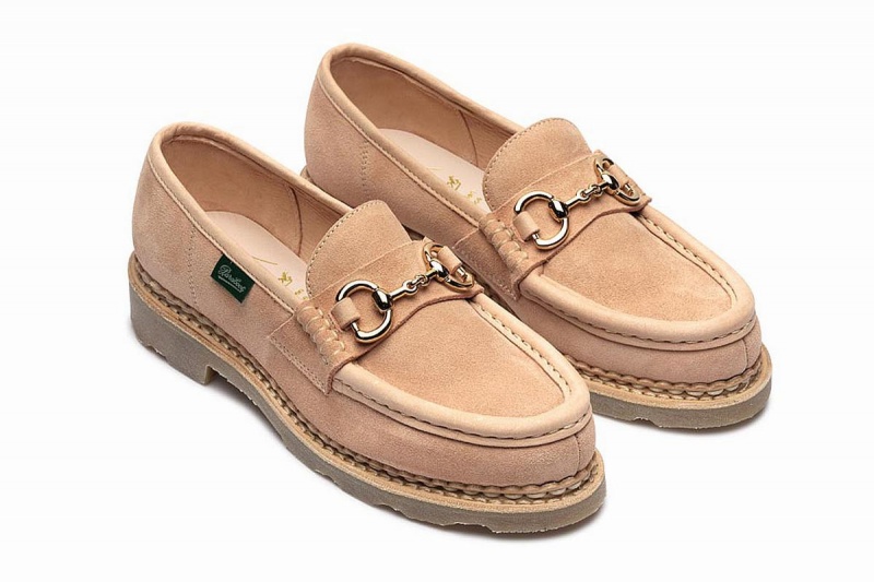 Khaki Paraboot Orsayti Nd Women's Loafers | UVB213KA