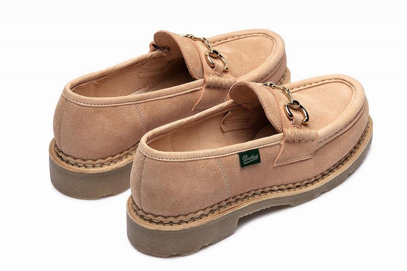 Khaki Paraboot Orsayti Nd Women's Loafers | UVB213KA