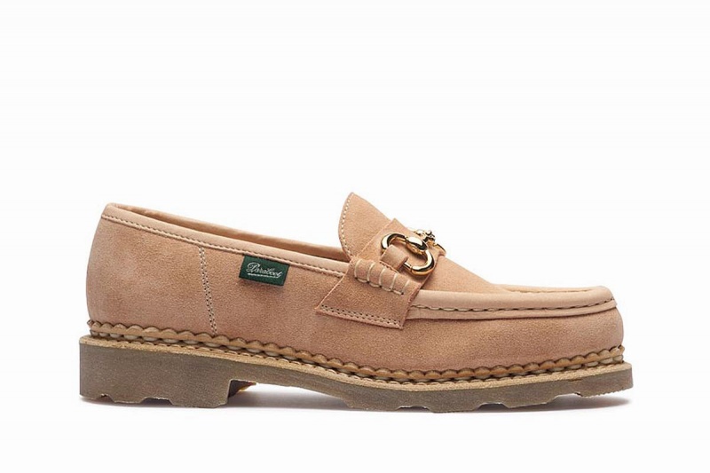 Khaki Paraboot Orsayti Nd Women\'s Loafers | UVB213KA