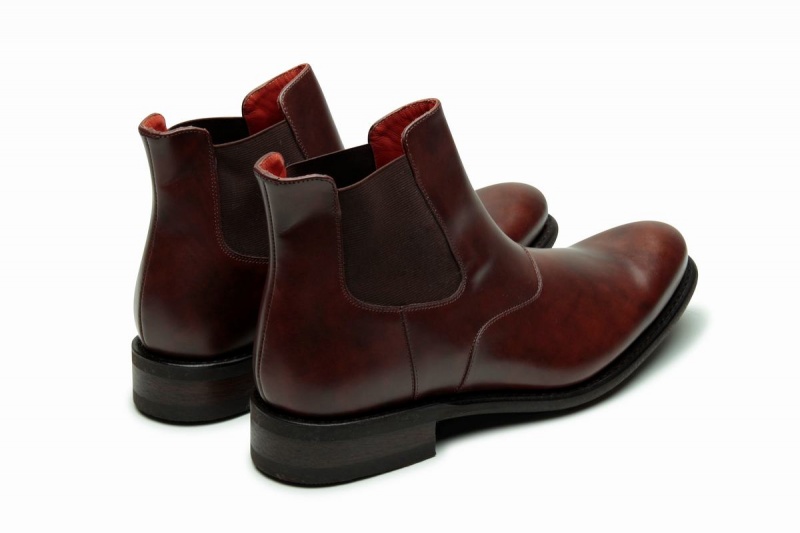 Red Black Paraboot Loven Men's Ankle Boots | PYB10025PW