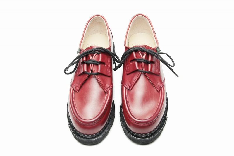 Red Paraboot Beaubourg Women's Derby Shoes | VJN414NU