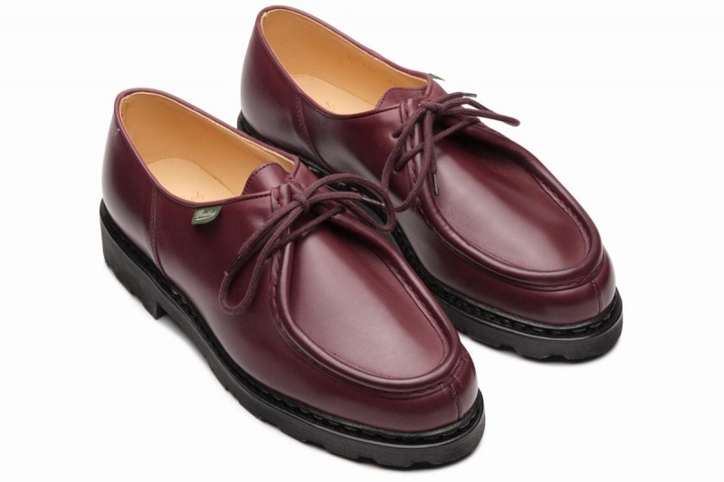 Red Paraboot Michael Men's Derby Shoes | UXU9585EG